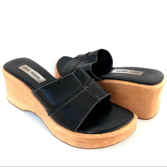 Steve Madden Shoes - Vintage Steve Madden Clog Platform Slide Sandals